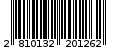 Γραμμωτός κωδικός 2810132201262