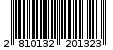 Γραμμωτός κωδικός 2810132201323