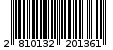Γραμμωτός κωδικός 2810132201361
