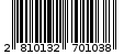 Γραμμωτός κωδικός 2810132701038