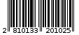 Γραμμωτός κωδικός 2810133201025