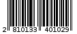 Γραμμωτός κωδικός 2810133401029