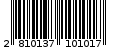 Γραμμωτός κωδικός 2810137101017