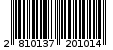 Γραμμωτός κωδικός 2810137201014