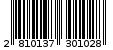 Γραμμωτός κωδικός 2810137301028