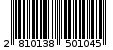 Γραμμωτός κωδικός 2810138501045