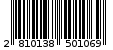 Γραμμωτός κωδικός 2810138501069