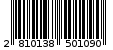 Γραμμωτός κωδικός 2810138501090