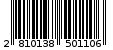 Γραμμωτός κωδικός 2810138501106
