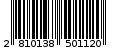 Γραμμωτός κωδικός 2810138501120