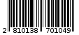 Γραμμωτός κωδικός 2810138701049