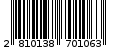 Γραμμωτός κωδικός 2810138701063