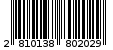 Γραμμωτός κωδικός 2810138802029