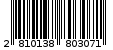 Γραμμωτός κωδικός 2810138803071
