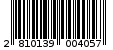 Γραμμωτός κωδικός 2810139004057
