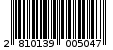 Γραμμωτός κωδικός 2810139005047