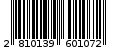 Γραμμωτός κωδικός 2810139601072