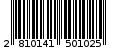 Γραμμωτός κωδικός 2810141501025