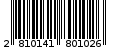 Γραμμωτός κωδικός 2810141801026