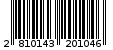 Γραμμωτός κωδικός 2810143201046