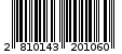 Γραμμωτός κωδικός 2810143201060