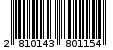 Γραμμωτός κωδικός 2810143801154