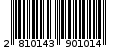 Γραμμωτός κωδικός 2810143901014