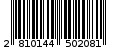 Γραμμωτός κωδικός 2810144502081