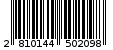 Γραμμωτός κωδικός 2810144502098