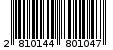 Γραμμωτός κωδικός 2810144801047