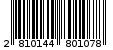 Γραμμωτός κωδικός 2810144801078