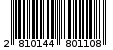 Γραμμωτός κωδικός 2810144801108