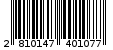 Γραμμωτός κωδικός 2810147401077