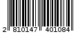 Γραμμωτός κωδικός 2810147401084