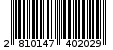 Γραμμωτός κωδικός 2810147402029