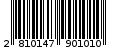 Γραμμωτός κωδικός 2810147901010
