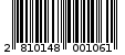 Γραμμωτός κωδικός 2810148001061