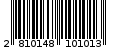 Γραμμωτός κωδικός 2810148101013