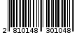 Γραμμωτός κωδικός 2810148301048