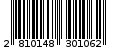 Γραμμωτός κωδικός 2810148301062