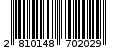 Γραμμωτός κωδικός 2810148702029