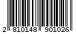 Γραμμωτός κωδικός 2810148901026