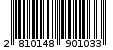 Γραμμωτός κωδικός 2810148901033