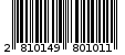 Γραμμωτός κωδικός 2810149801011
