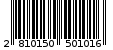 Γραμμωτός κωδικός 2810150501016