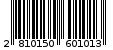 Γραμμωτός κωδικός 2810150601013