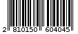 Γραμμωτός κωδικός 2810150604045