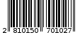 Γραμμωτός κωδικός 2810150701027