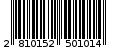 Γραμμωτός κωδικός 2810152501014
