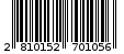 Γραμμωτός κωδικός 2810152701056